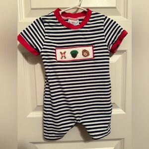 Busy Bee Smocks Baseball Short Jon Jon